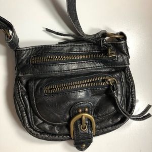 black distressed mudd crossbody